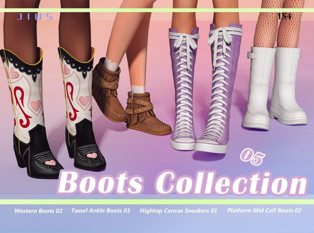 Скриншот мода Коллекция обуви Boots Collection 05